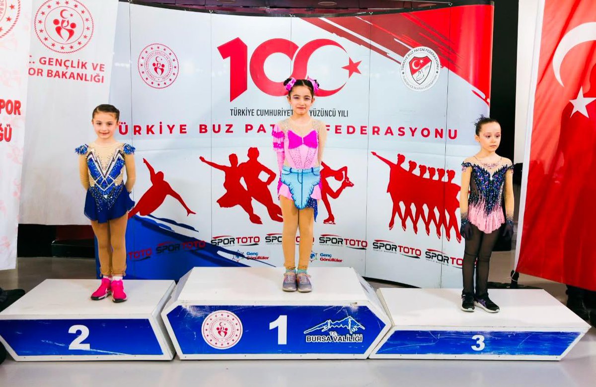 ⛸️Bursa’da yapılan Artistik Buz Pateni 23 Nisan Utku Erongun Kupası'nda sporcularımız; 1 altın, 1 gümüş madalya kazandı.👏👏

⛸️Pre-Novice | Ela Valeria Aksulu🥇 
📌Milli Takım Puanı

⛸️Chicks 2 Girls | Ala Victoria Aksulu🥈