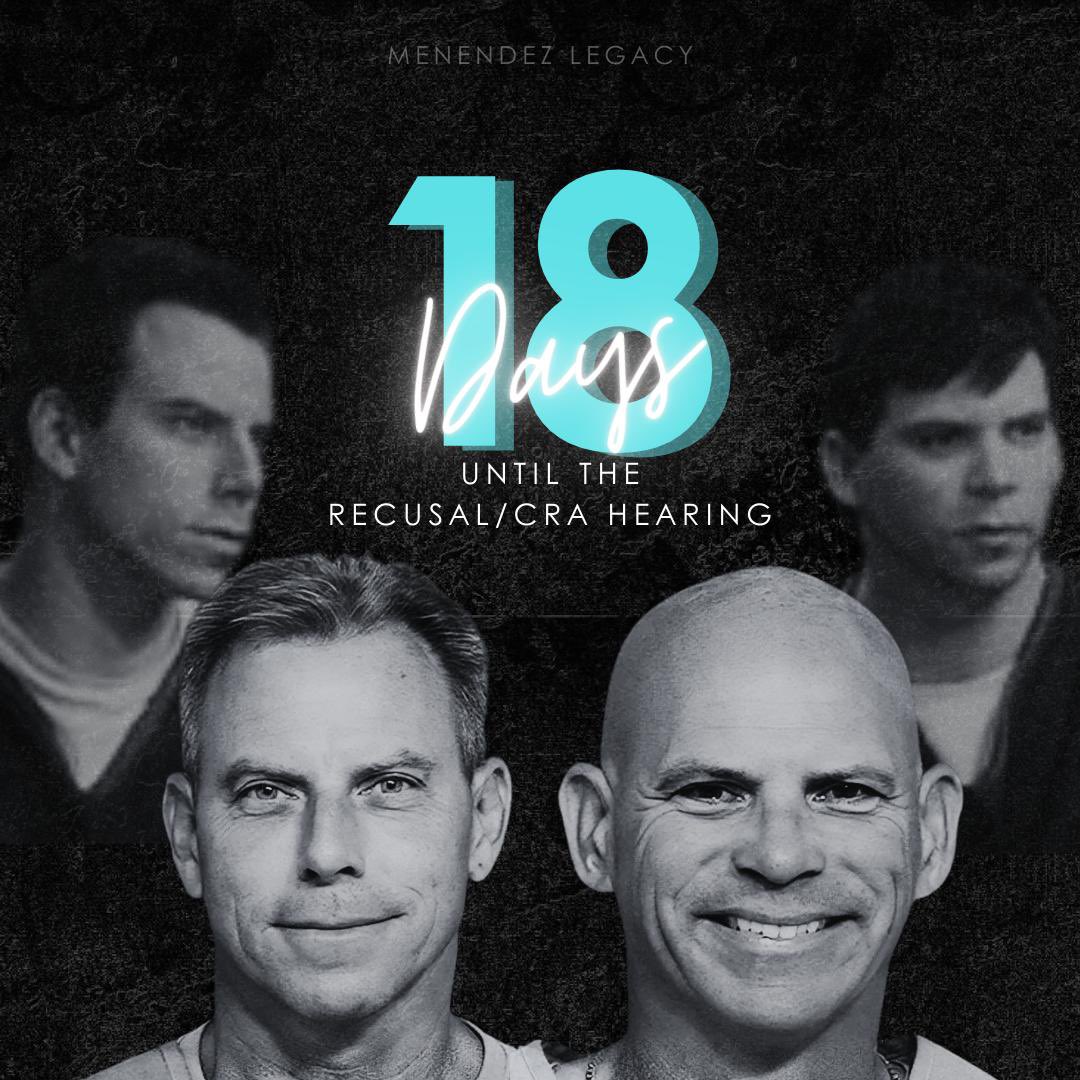 18 Days.⚖️
They were silenced. We won’t be.
On May 9th, Erik and Lyle Menendez step closer to the justice they’ve been denied for 30+years.
This is more than a hearing. It’s a turning point.
Their truth matters. Their fight matters.🩵
#JusticeForErikAndLyle