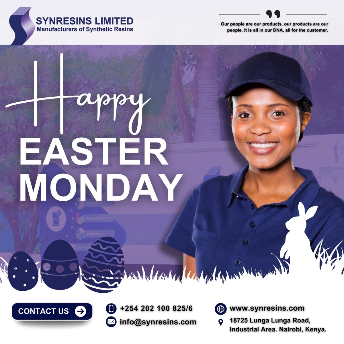 synresins's tweet photo. Happy Easter Monday! 🐣
Here’s to progress, purpose, and partnerships that deliver.
#EasterMonday #SynresinsDelivers

( Kibanja #FreshAndEasy Orengo #SaveNaQuickmart ) https://t.co/Io1ZIyHu7U