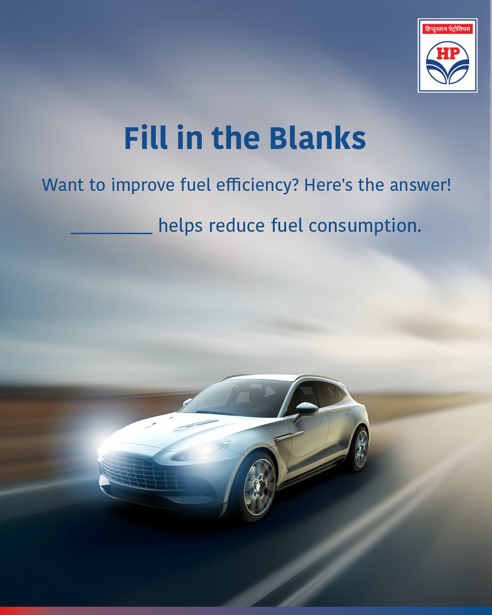 HPCL's tweet image. Smooth acceleration can help your car consume less fuel. Try it on your next drive! 🛣️

#FuelEfficiency #HPCL #EcoDriving #CarCare