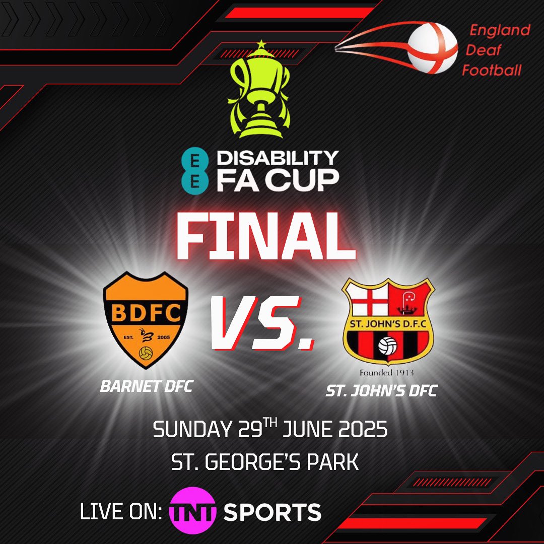 Following the semi-finals at Bedworth United FC’s ground, we’re pleased to share that Barnet DFC and St. John’s DFC have secured their spots in the EE FA Disability Cup Final at St. George’s Park at this year.  Ticket information and further details will be released soon.