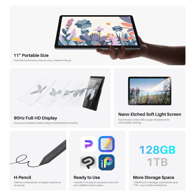 HuionTab's tweet photo. #HuionNewArrival #RTcampaign🎉

To celebrate Huion's New model
#Huion will give away the latest Kamvas Slate 11 to one lucky winner!

◆ How to join
① Follow @HuionTab
② RT
③ Winners announcement on 5/7

📌Check out https://t.co/XDB5gJt5yo for more details

#Huiontablet