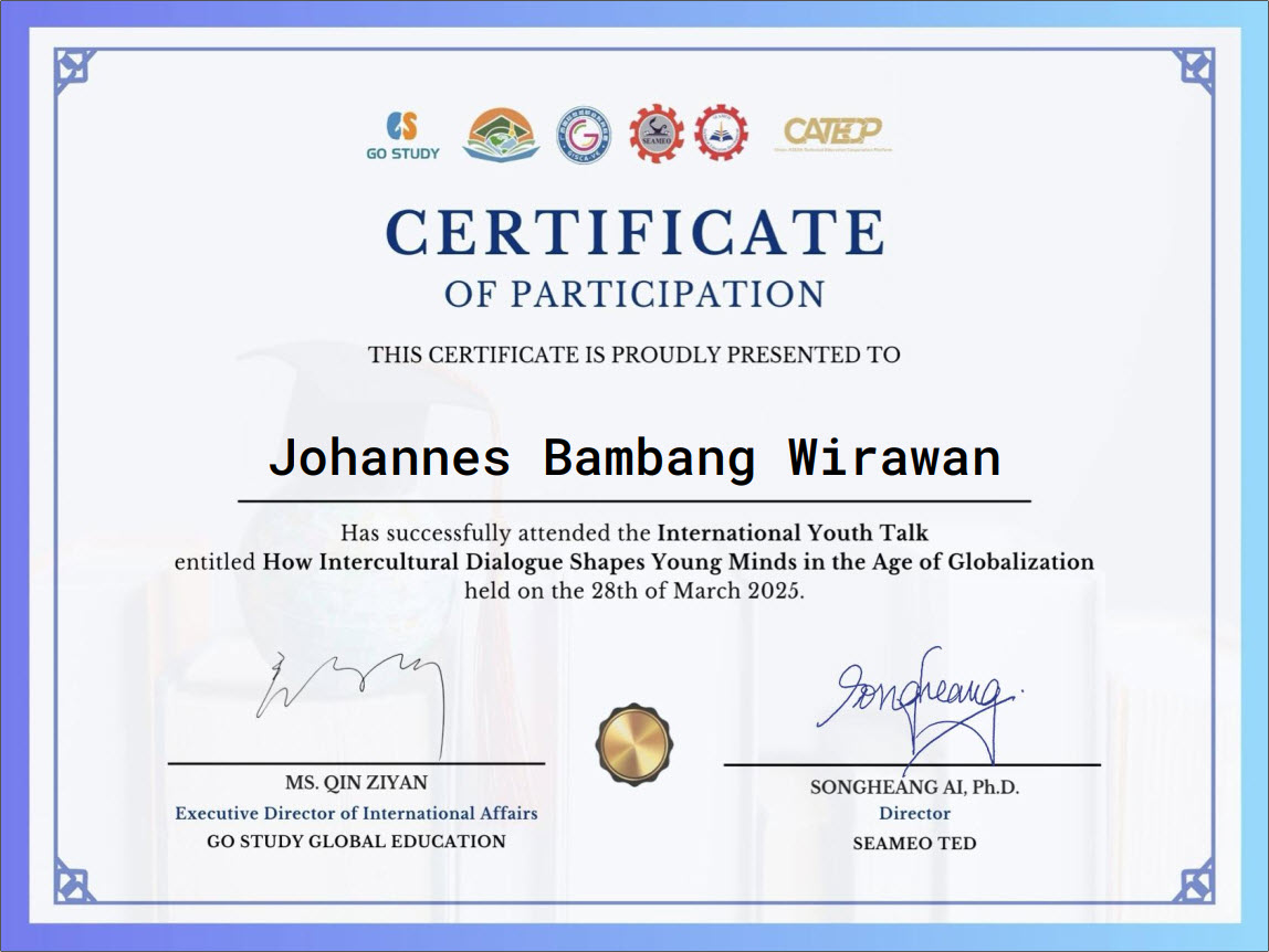johannesbambang's tweet image. 🌍 Diversity builds bridges!
At #InternationalYouthTalk, we saw how intercultural dialogue:
→ Sparks empathy
→ Breaks barriers
→ Shapes leaders
"With great knowledge comes great responsibility."
#GlobalCitizens #CATECP