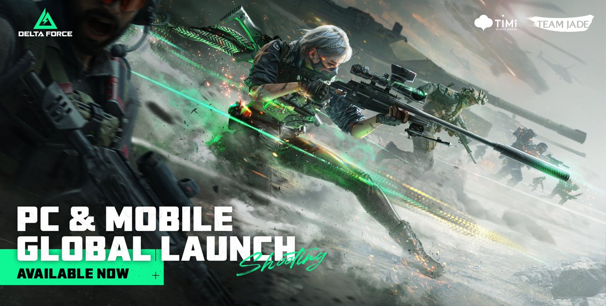 #DeltaForce is now LIVE on mobile and PC!

📱Play Now on App Store, Google Play, and Google Play Games on PC: bit.ly/PlayDeltaForce

💻Play Now on Steam, Epic Games, and Delta Force PC Launcher: playdeltaforce.com
