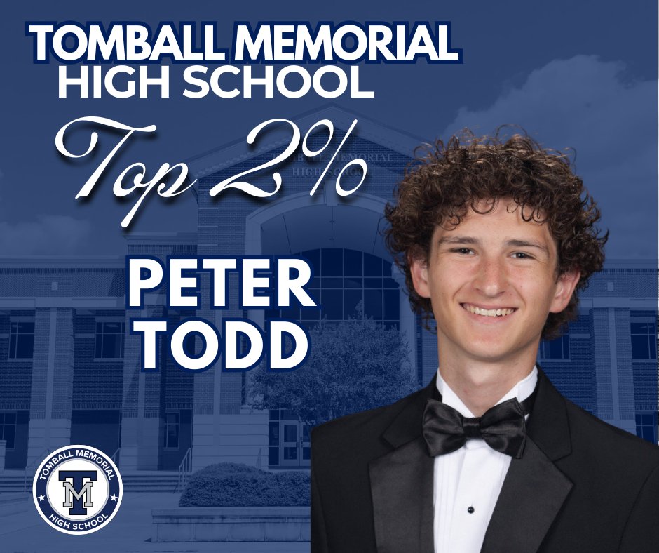 Tomball Memorial High School (@tisdtmhs) on Twitter photo 9 Days Away: π 9 days until graduation! π The countdown continues as we celebrate our Summa Cum Laude Graduates who represent the top 2% of our TMHS Seniors!!!   Entering Single Digits, we celebrate #9, Peter Todd! Almost there Class of 2025βletβs finish strong! πβ¨
π
 TMHS 9 Days Away: π 9 days until graduation! π The countdown continues as we celebrate our Summa Cum Laude Graduates who represent the top 2% of our TMHS Seniors!!!   Entering Single Digits, we celebrate #9, Peter Todd! Almost there Class of 2025βletβs finish strong! πβ¨
π
 TMHS