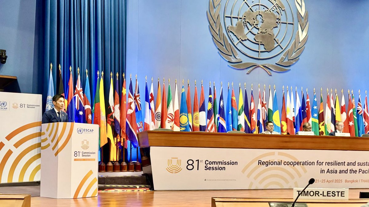 iori_IOM's tweet image. Honoured to deliver #IOM’s statement at @UNESCAP 81st Session today.
#Migration and #urbanization are shaping #Asia-#Pacific.
To achieve #SDGs, cities must plan for inclusion, access &amp;amp; resilience for all—including #migrants.

#MigrationMatters
#LeaveNoOneBehind
#UNHABITAT #SDG11