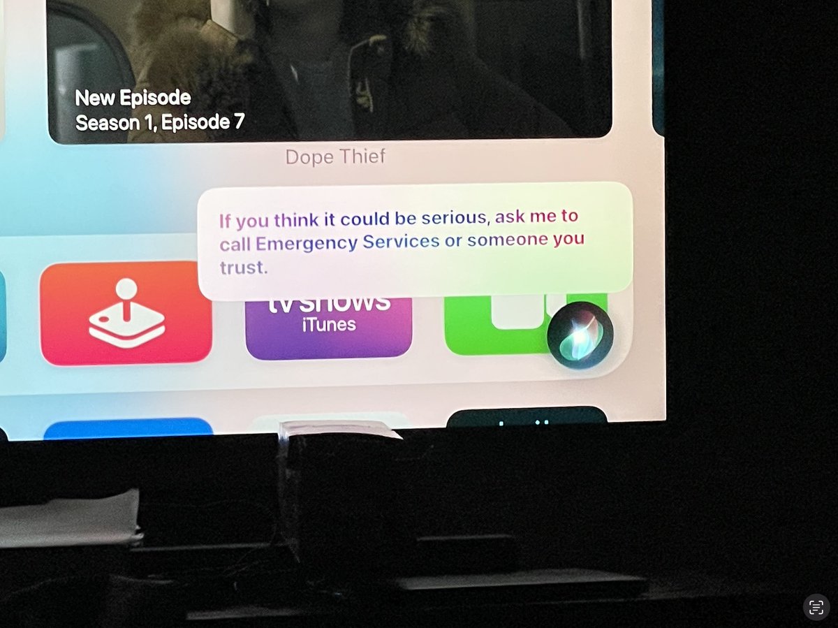 Somehow, <a href="/Apple/">Apple</a>'s Siri just keeps getting worse.

On your Apple TV Siri Remote, say "Love Hurts". Instead of displaying that movie, you get this 🤣🤦‍♂️.

<a href="/AppleSupport/">Apple Support</a>