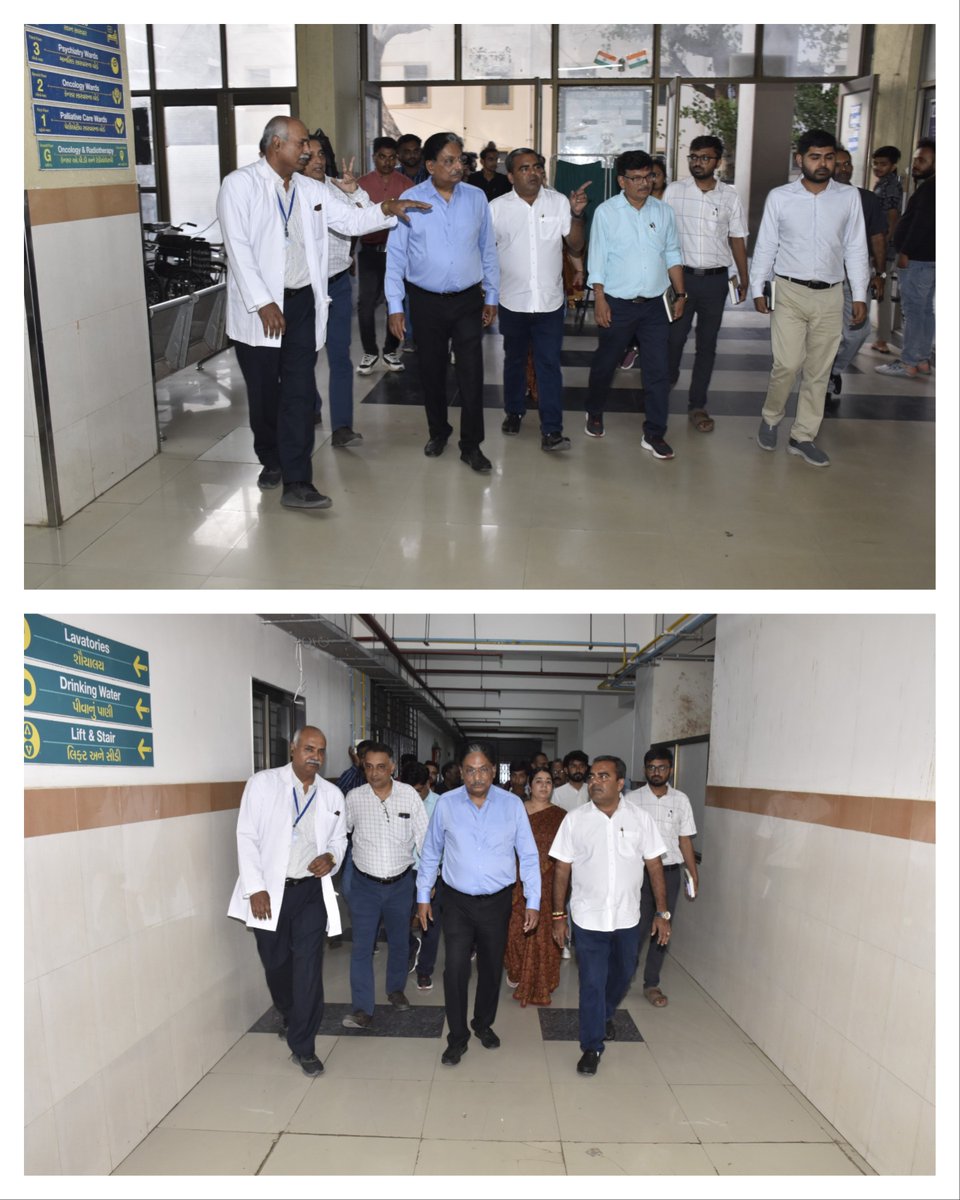 તા.૨૦-૪-૨૫:- આરોગ્ય મંત્રી શ્રી ઋષિકેશભાઈ પટેલ એ જી.જી. સરકારી હોસ્પિટલ અને અમે.પી. શાહ સરકારી મેડીકલ કોલેજ ની મુલાકાત લીધેલ હતી. ઉપરાંત કેબીનટ મંત્રીશ્રી મુળુભાઇ બેરા તથા ધારાસભ્ય શ્રી દિવ્યેશભાઈ અકબરી તથા આરોગ્ય વિભાગના અધિકારીશ્રીઓ હાજર રહેલ હતા.