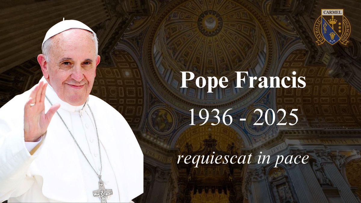 We join the universal Church in praying for His Holiness, Pope Francis (1936 - 2025). Eternal rest grant unto him, O Lord. – And let perpetual light shine upon him.