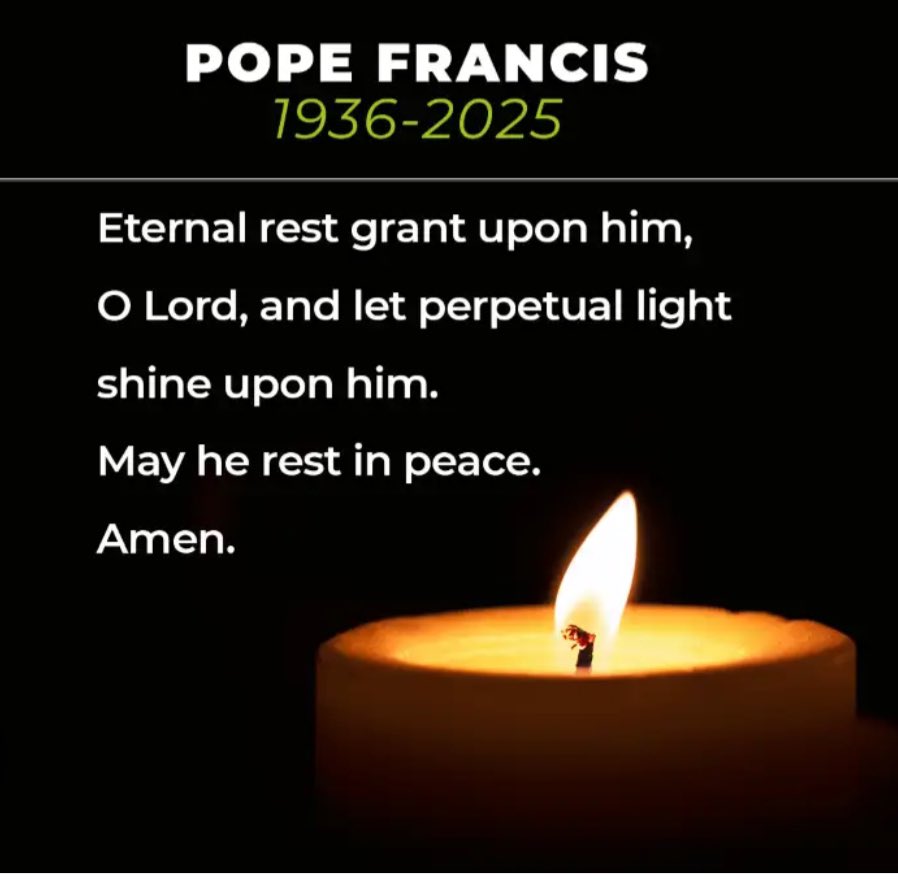 We remember our Holy Father Pope Francis as we learn of his sad passing today. A role model to us all in so many ways.