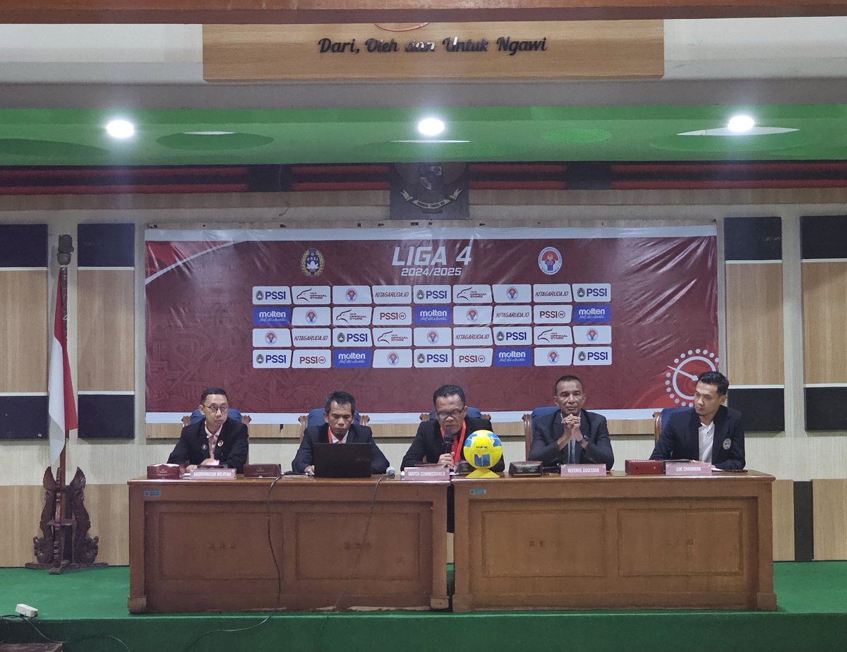 Match Coordination Meeting Liga 4 Nasional Grup I.