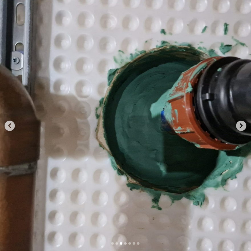 APGoochLtd's tweet photo. Back to this project in Cockfosters to seal the service penetrations using Newton Stopaq which is installed around the penetration, then pointed in using repair mortar to retain the Stopaq which swells when by contact with water. #basementwaterproofing #newtonwaterproofing https://t.co/qLeNKiCKwV