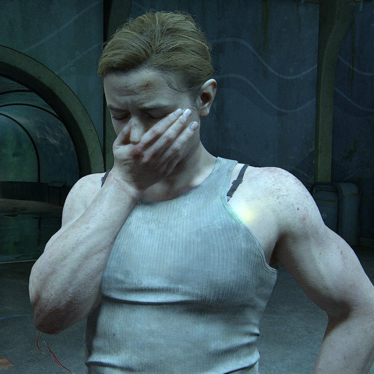 calling joel handsome..
caressing his face...
ABBY WOULD NEVER.