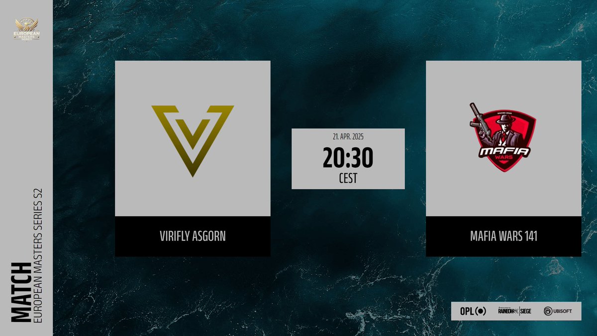 EUROPEAN MASTERS SERIES (@ems_r6) on Twitter photo Who will win this match and secure a spot in the Grand final?
๐ฎ๐น vs ๐ซ๐ท
<a href="/OfficialVirifly/">Virifly Esport</a> ๐ <a href="/Mafia_Wars_/">Mafia Wars</a>
๐ช twitch.tv/r6_paulita02 Who will win this match and secure a spot in the Grand final?
๐ฎ๐น vs ๐ซ๐ท
<a href="/OfficialVirifly/">Virifly Esport</a> ๐ <a href="/Mafia_Wars_/">Mafia Wars</a>
๐ช twitch.tv/r6_paulita02