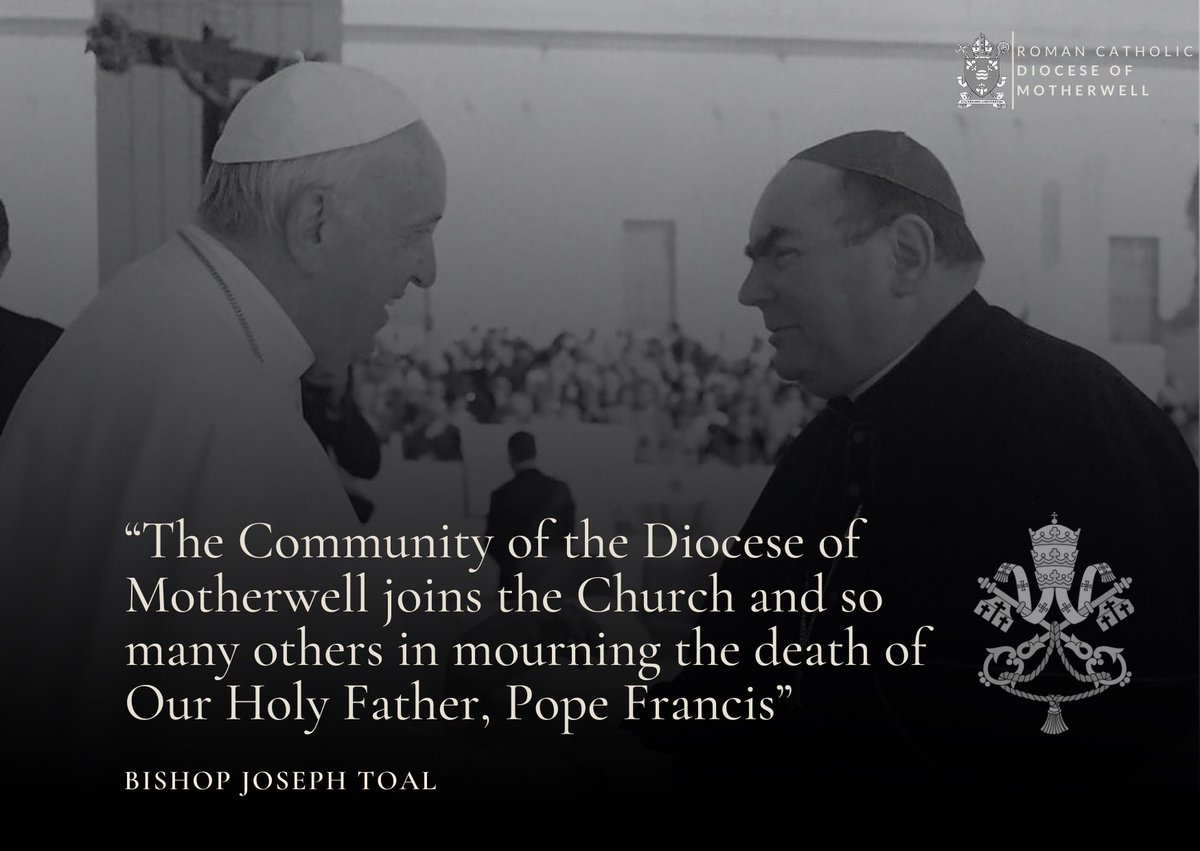 A message of condolence from Bishop Toal on the death of Pope Francis

rcdom.org.uk/single-post/bi…