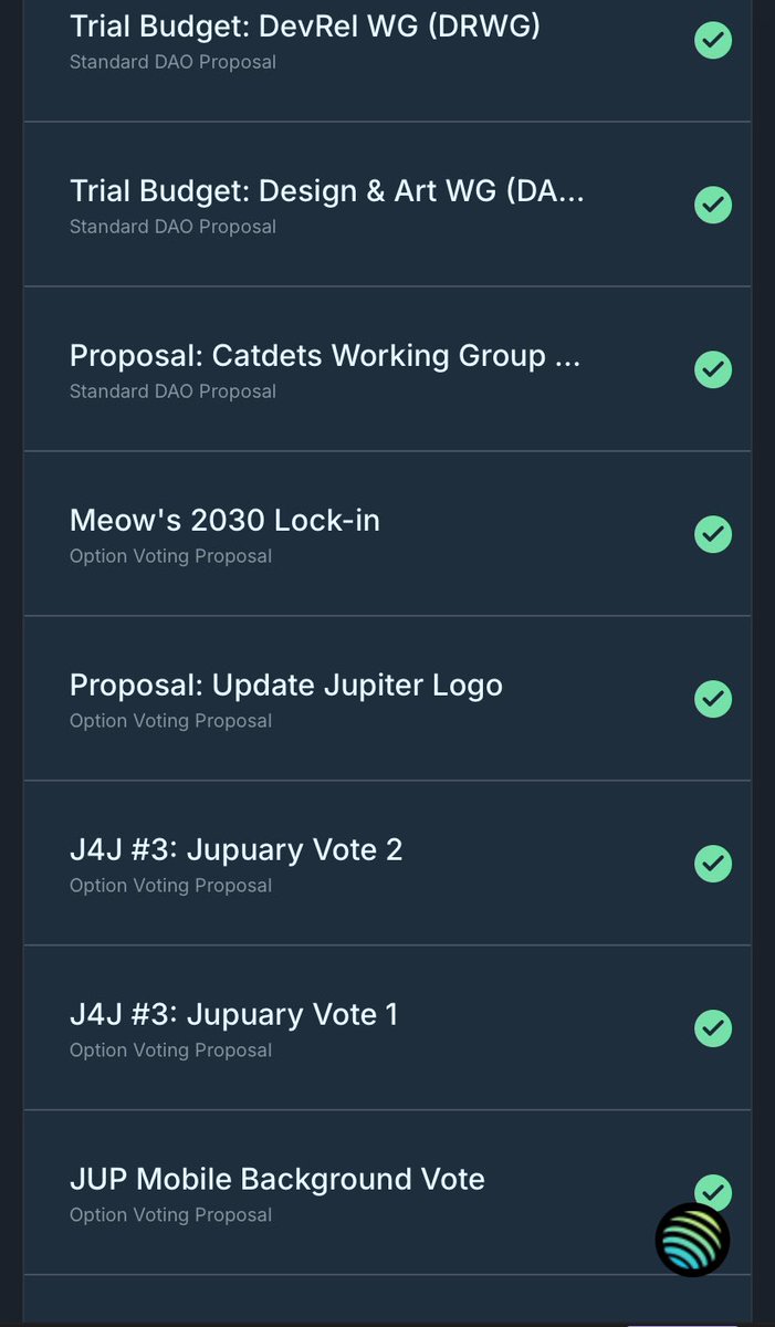 I may be away working unable to create content at the moment but I’m not missing a vote🚀

$Jup is home 🪐

Love you all 👻