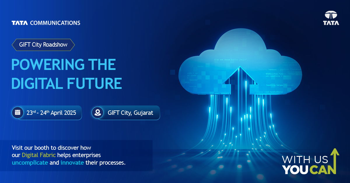 tata_comm's tweet image. We’re headed to the #GIFTCityRoadshow in Gujarat!

Bringing the #TataCommunications experience straight to YOU—our team will be diving into various tech challenges that businesses face today and how we can help #uncomplicate them.

Drop by our booth to see how our #DigitalFabric…