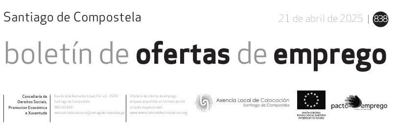 Xa está publicado o boletín semanal de ofertas tinyurl.com/2hakuzem