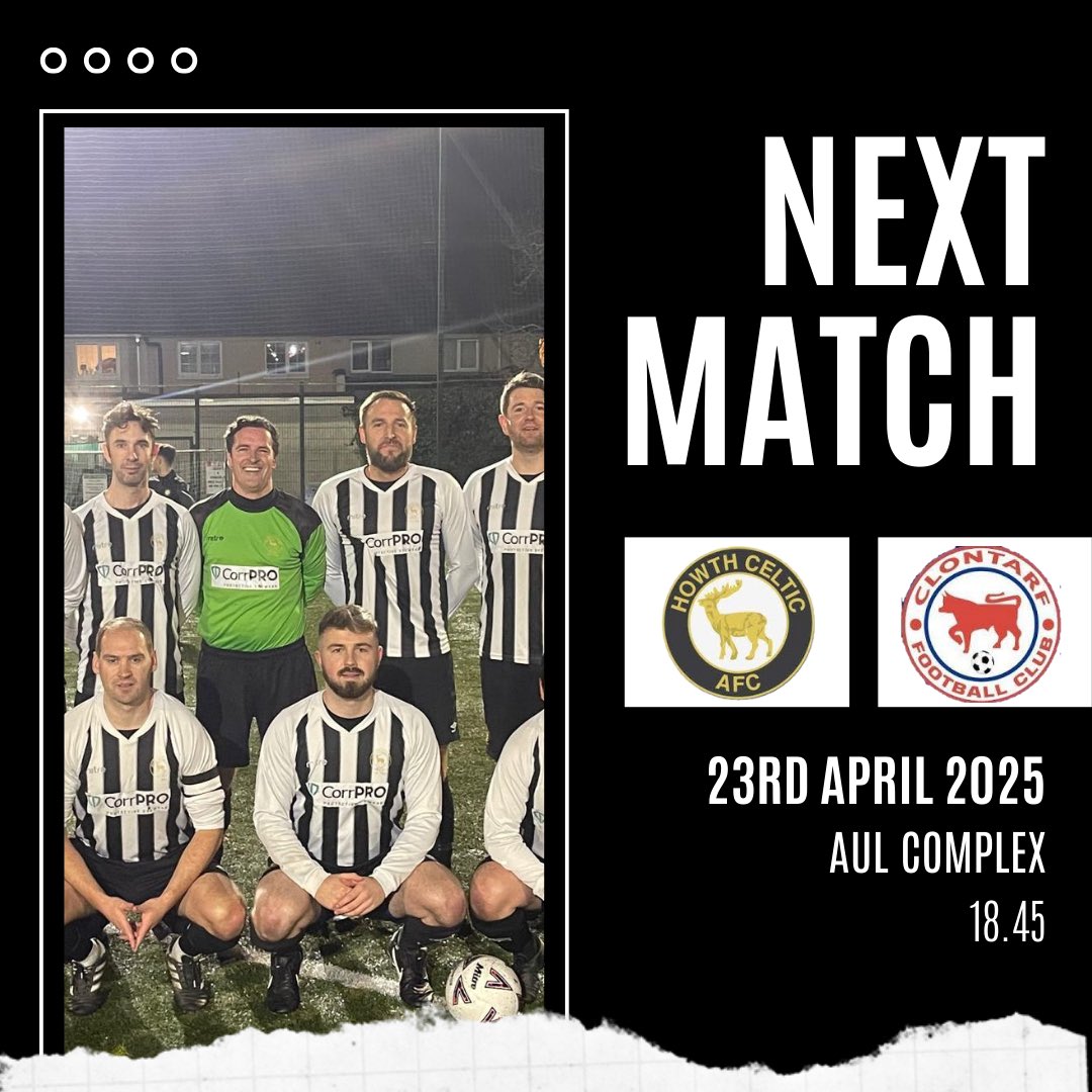 Howthcelticafc (@howthcelticafc) on Twitter photo โฝ๏ธ | ๐๐จ๐ฉ ๐จ๐ ๐ญ๐ก๐ ๐๐๐๐ฅ๐ ๐๐ฅ๐๐ฌ๐ก!
Our AUL Senior side face <a href="/FC_Clontarf/">Clontarf FC</a> on Wednesday evening in the AUL complex in a top of the table clash!๐
Itโs sure to be an action packed game kicking off at 18.45 and all support is welcome ๐
#HCFC #Respectallfearnone โฝ๏ธ | ๐๐จ๐ฉ ๐จ๐ ๐ญ๐ก๐ ๐๐๐๐ฅ๐ ๐๐ฅ๐๐ฌ๐ก!
Our AUL Senior side face <a href="/FC_Clontarf/">Clontarf FC</a> on Wednesday evening in the AUL complex in a top of the table clash!๐
Itโs sure to be an action packed game kicking off at 18.45 and all support is welcome ๐
#HCFC #Respectallfearnone