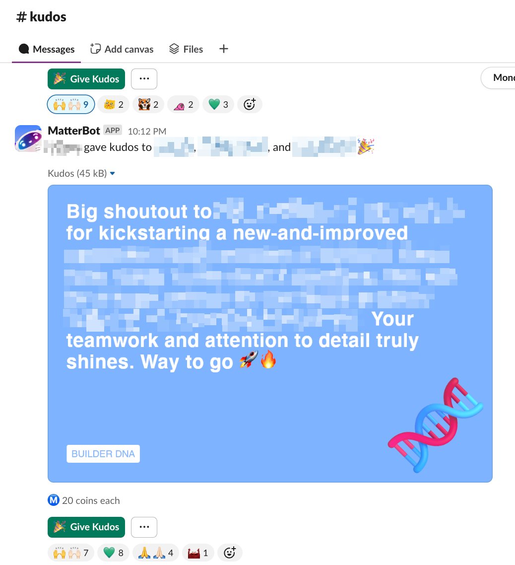I stole this culture building strategy from True Classic...

we use a slack app where each teammate gets 80 coins a week (the coins convert to gift cards)

you send your coins with a kudos message to others on the team

and, each kudos is tied to a core value

it’s made
