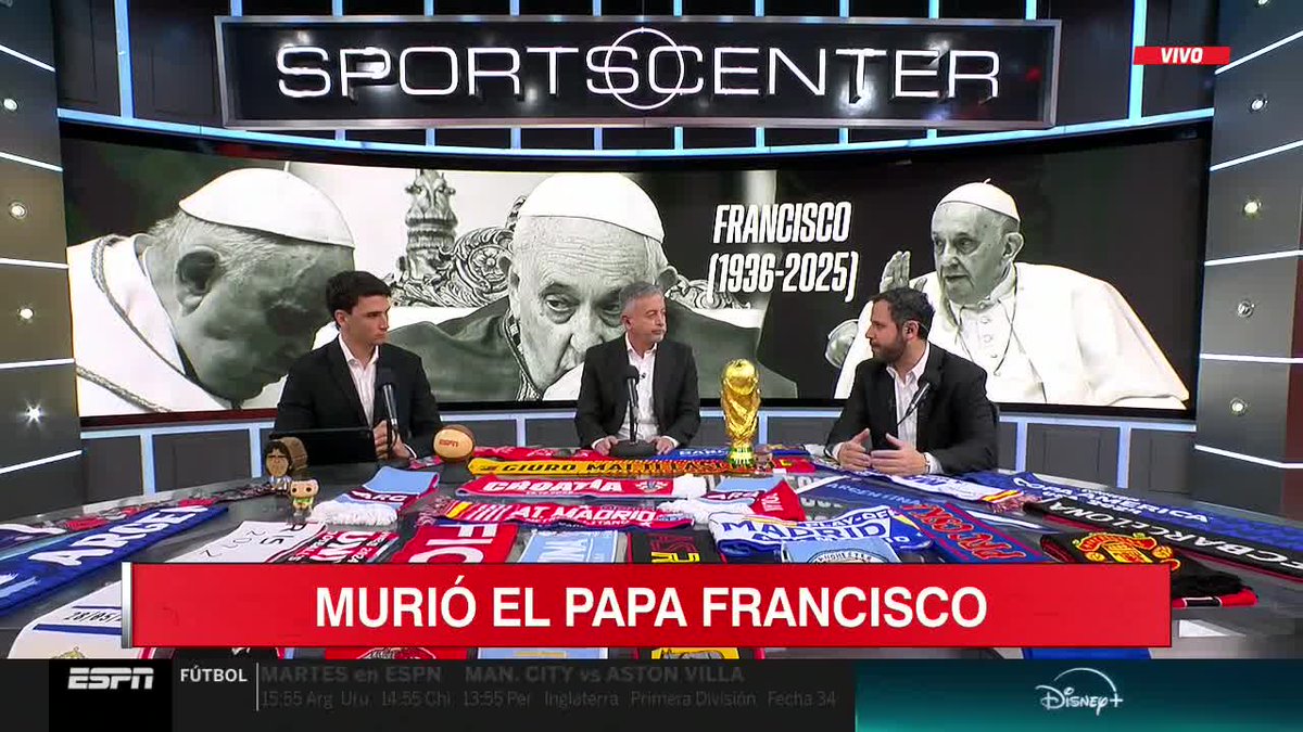 SportsCenter (@sc_espn) on Twitter photo Seguimos con más #SportsCenter junto a <a href="/PabloGonzalez/">PabloGonzález</a>, <a href="/TeoCoquet/">Teo Coquet</a> y <a href="/JuanPabloMarron/">Juan Pablo Marrón ️️️️</a>.
📺 #DisneyPlus Seguimos con más #SportsCenter junto a <a href="/PabloGonzalez/">PabloGonzález</a>, <a href="/TeoCoquet/">Teo Coquet</a> y <a href="/JuanPabloMarron/">Juan Pablo Marrón ️️️️</a>.
📺 #DisneyPlus