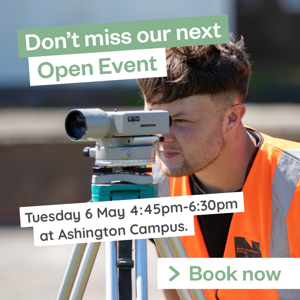 Are you wondering what your next step should be after leaving school? We’ve got you covered - explore our courses during our #OpenEvent at Ashington campus.

Join us to start planning your future!

📍 Ashington
🗓️ 6th May
⏰ 4:45pm-6:30pm

Book now ➡️ orlo.uk/6woSk