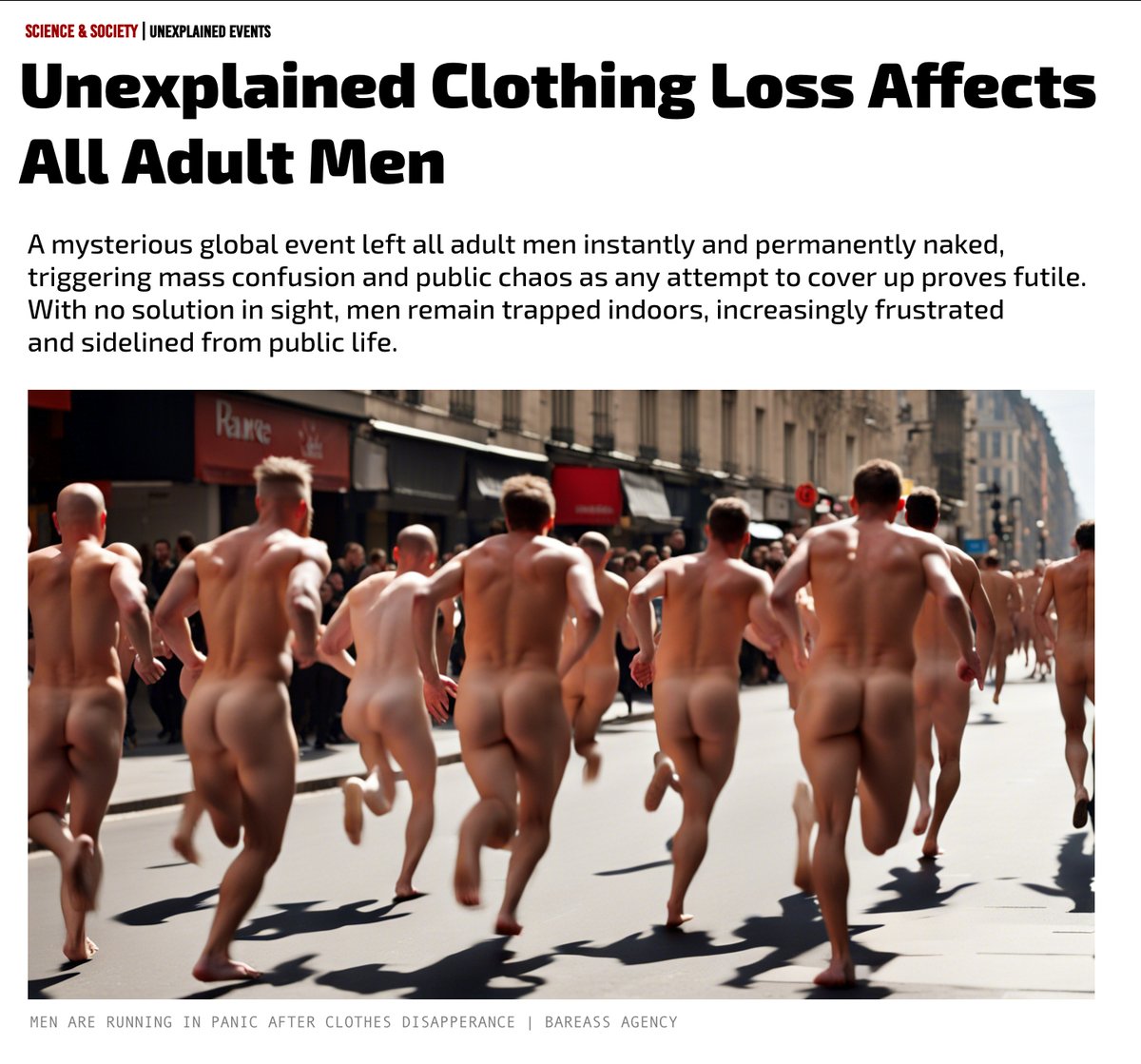 Imagine if this really happened.

Stay tuned for more news about this horrific and humiliating event!