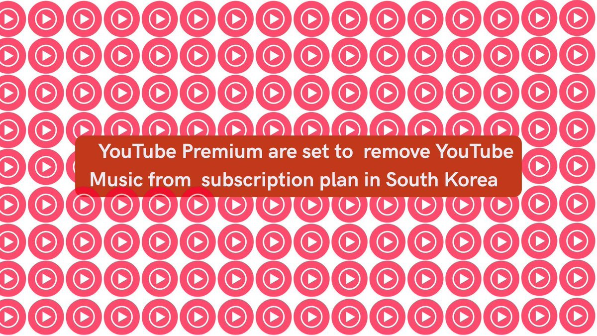 ▶️ YouTube Music could soon be removed from their Premium subscription plan over in South Korea over fears it's "unfair" on other platforms.

blog.push.fm/20597/youtube-…