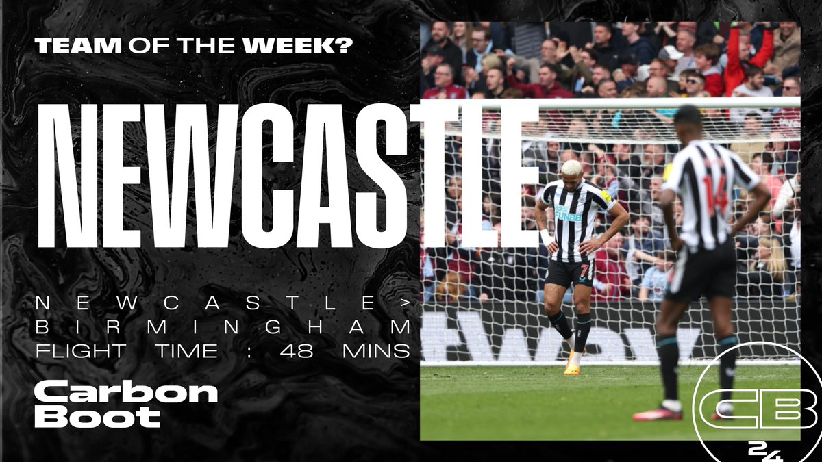 Gameweek 33’s Team of the Week is <a href="/NUFC/">Newcastle United</a>. It looks like they flew to Birmingham and back for their game against <a href="/AVFCOfficial/">Aston Villa</a>. This journey would have only taken 3hr 47 by coach.

Departure: flightradar24.com/2025-04-19/10:…

Return: flightradar24.com/2025-04-19/21:…