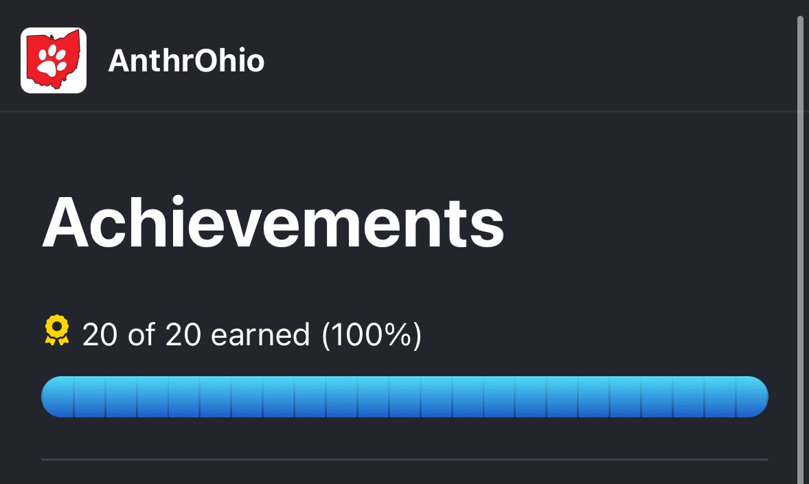 Anyone else 100% #Anthrohio ?