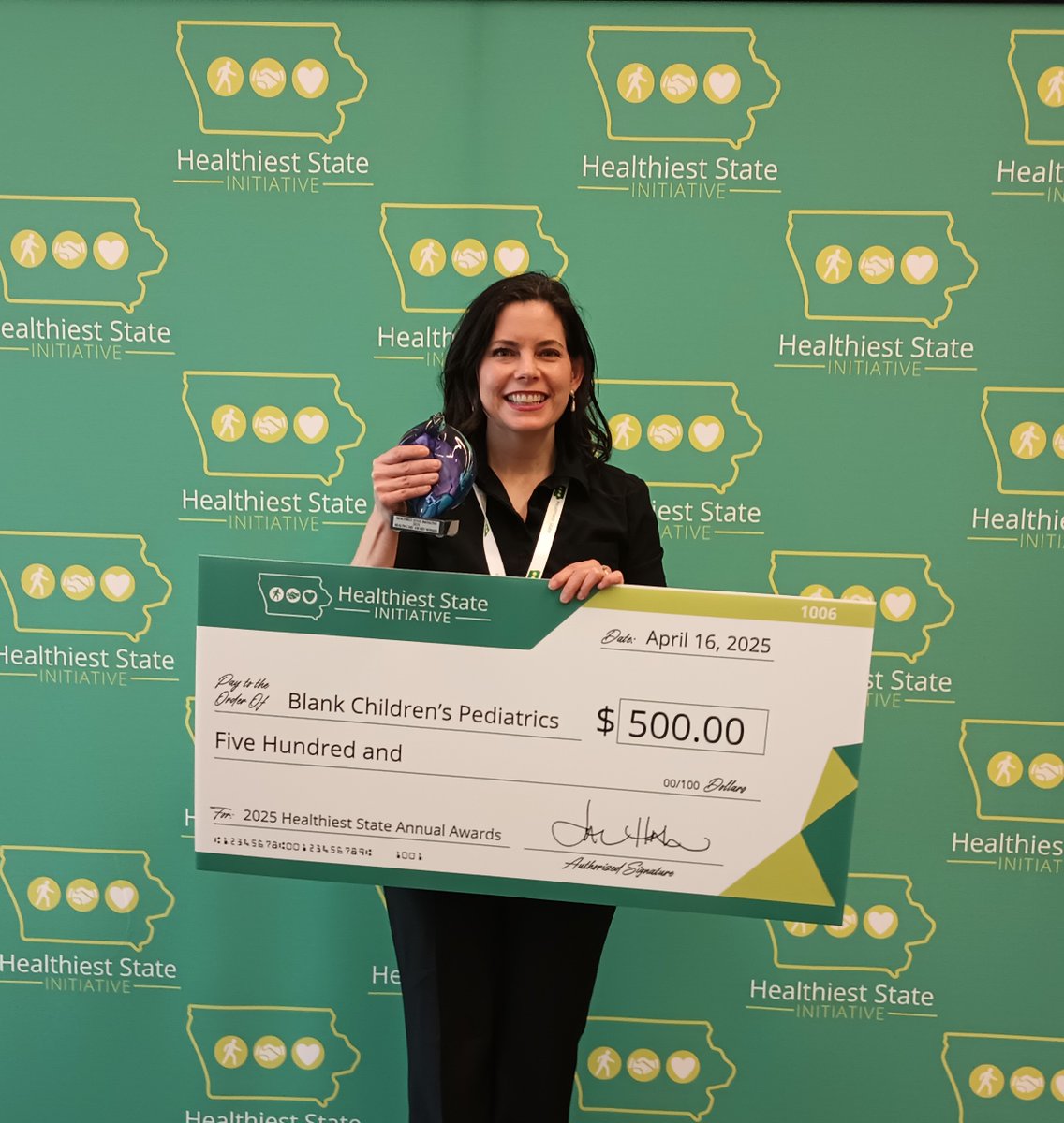 🎉 Congratulations to Blank Children's Hospital and nominees of the 2025 Health Care Award at the IHSI Awards Ceremony last Wednesday! 🏆💙 
Thank you to all the nominees for your dedication to making our communities healthier and stronger. #HSIAwards #HealthcareHeroes