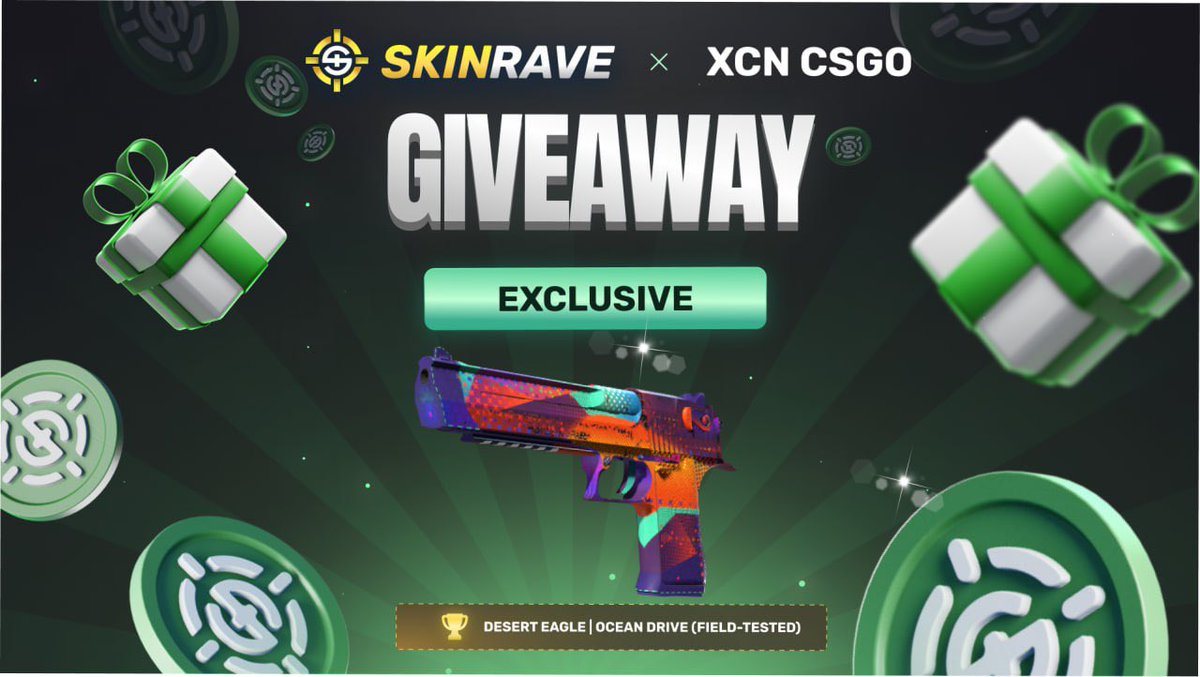 XCN CSGO (@xcncsgo) on Twitter photo Desert Eagle | Ocean Drive ($20)
To enter :
- Follow <a href="/skinravegg/">SkinRave.gg</a>
- Like the quoted post
- Comment under this post
Ends in 48 hours, Good Luck! Desert Eagle | Ocean Drive ($20)
To enter :
- Follow <a href="/skinravegg/">SkinRave.gg</a>
- Like the quoted post
- Comment under this post
Ends in 48 hours, Good Luck!