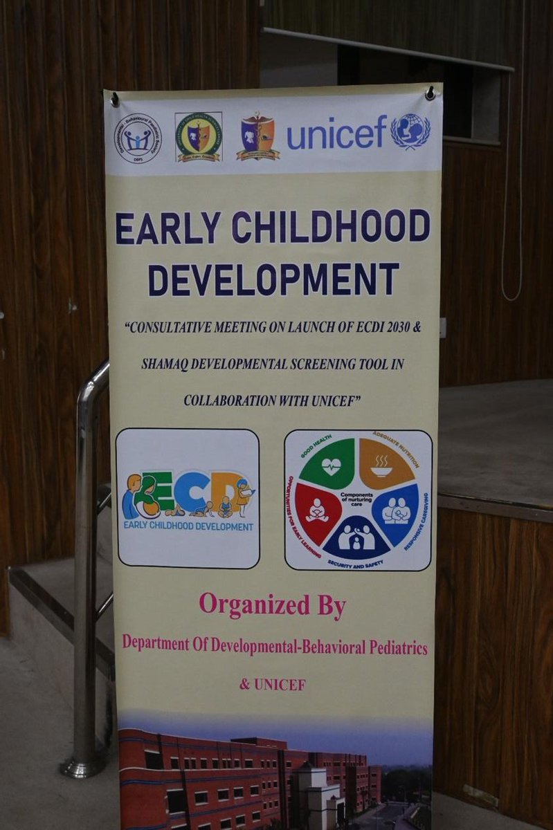 DrSaba11's tweet photo. UNICEF &amp; University of Child Health Sciences, Lahore launched its research on rollout the ECDI2030 and ShaMaq tools in five high burden districts (significant prevalence of developmental delays, malnutrition, and other health challenges) #Unicef #ECD #UCHS https://t.co/kqK9vQDAgI