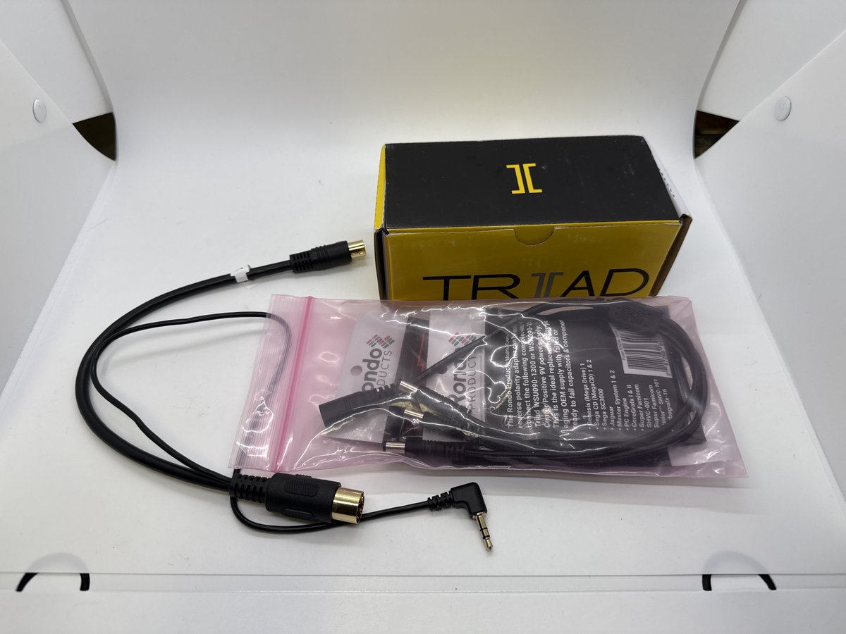 zaxour's tweet image. FOR SALE:
Model 1 Tower of Power - $1100 shipped to USA
Genesis M1VA3 - Recap, 4BP, subcarrier re-route, JP/US switchless region mod
Model 1 CD - Recap, 256K FRAM, Region Free BIOS
32X - Recap and buzzkilled
Includes Triad PSU, Tower-con kit and 32X patch cable
See next: