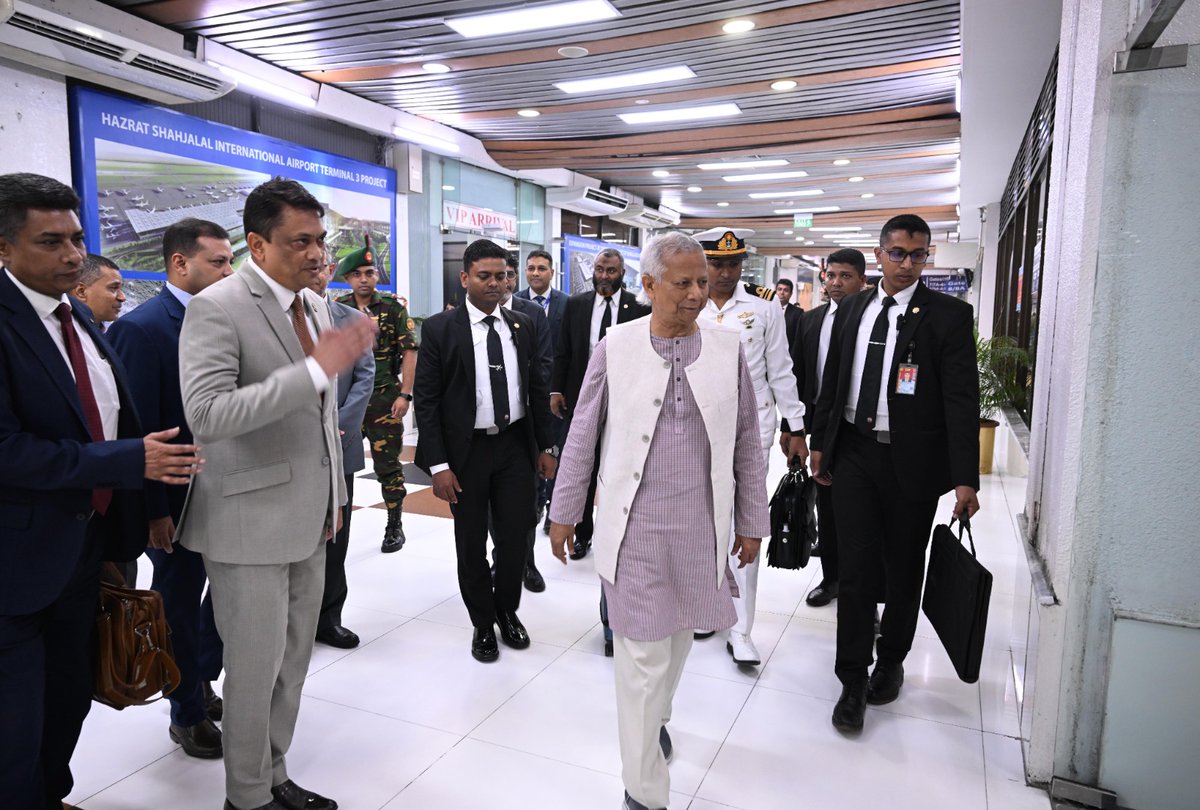 Chief Adviser Professor Muhammad Yunus departed for Qatar on a four-day visit at 7:00pm by a Biman Bangladesh Airlines flight on Monday.