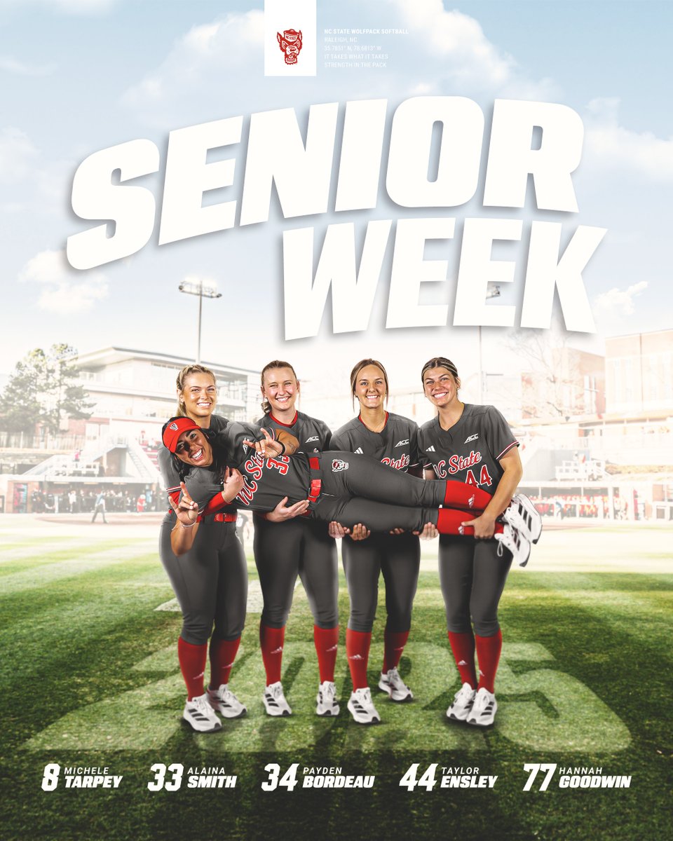 It's Senior Week 🥹

Excited to honor our five senior throughout the week and prior to games two &amp; three of the Duke series this weekend!