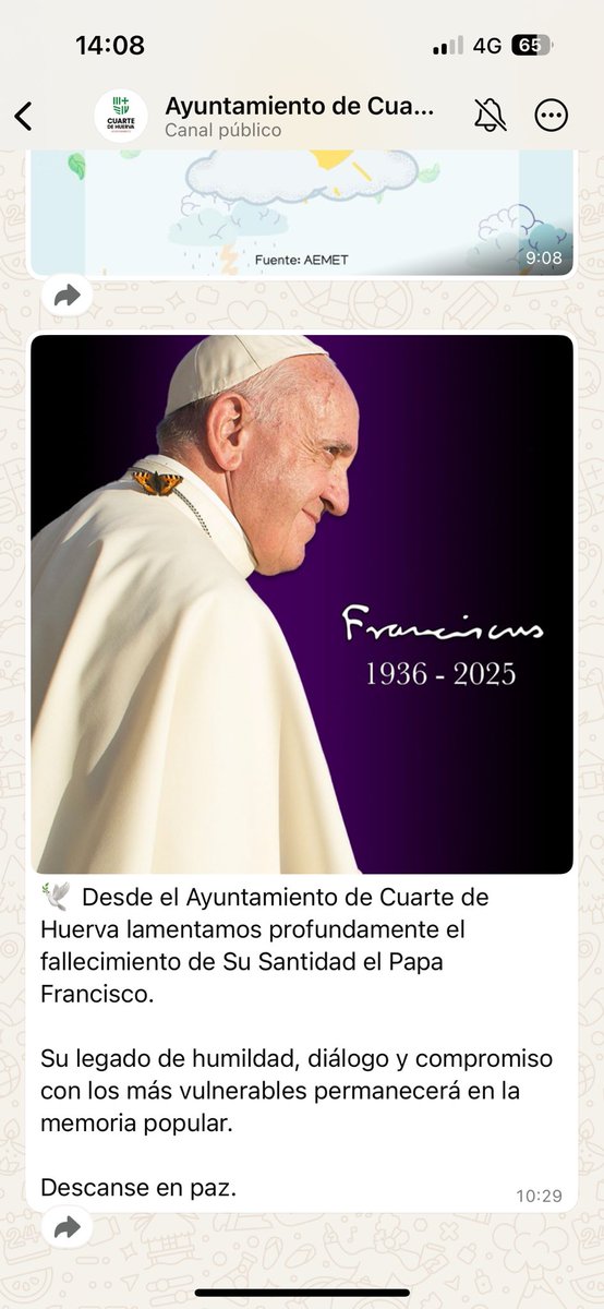 Teresika88's tweet photo. Ha muerto el papa …

He leído esto desde las notificaciones que te aparecen con el móvil bloqueado y casi me da algo… 
Queridos hermanos de alguien la próxima vez escribir: ha muerto el papa de Roma !!

#PapaFrancesco #papa https://t.co/kR7Lu60D89