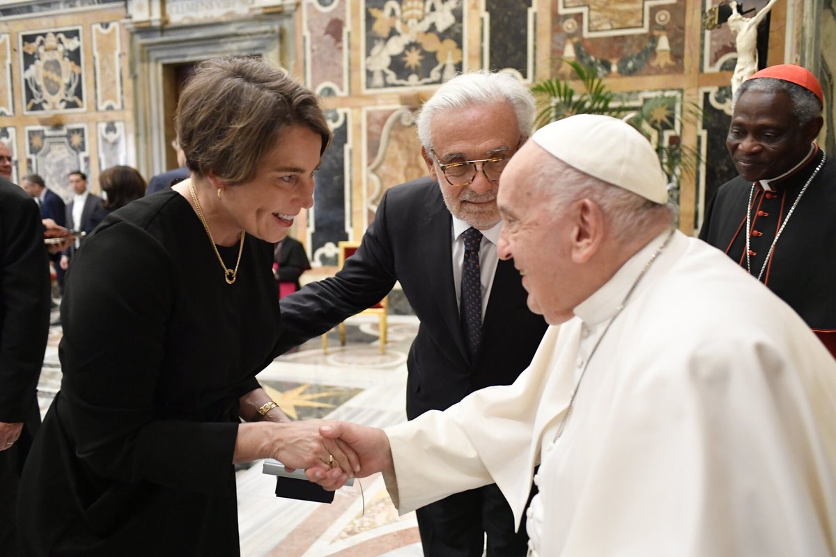 I join with my fellow Catholics and people around the world in mourning the passing of Pope Francis. 

His essence of compassion, humility and unbounded hope gave us joy, peace, direction and resolve. I am forever grateful for the honor to have met Pope Francis and been touched