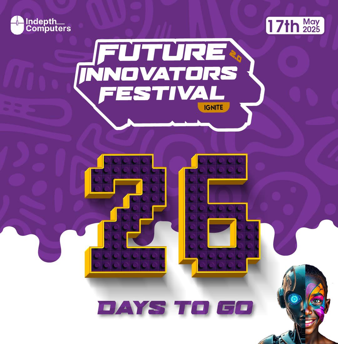 Indepthcomputer's tweet image. 26 Days to Go!
The countdown is on to the Future Innovators Festival—where young tech talents will shine.

Get ready for creativity, coding, and a celebration of the future.
#FutureInnovatorsFestival #26DaysToGo #IndepthComputers #STEM #TechForKids