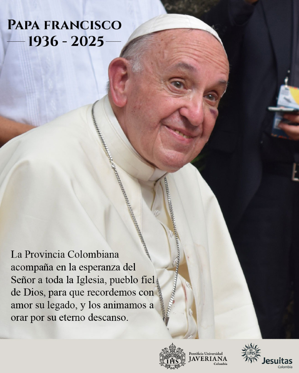 Con profundo dolor y un corazón agradecido por su ministerio, nos unimos a las muestras de solidaridad por la Pascua del Santo Padre. Su legado y vocación nos seguirán inspirando a trabajar por el anuncio del Evangelio, el apoyo a los más necesitados y el cuidado de la Casa