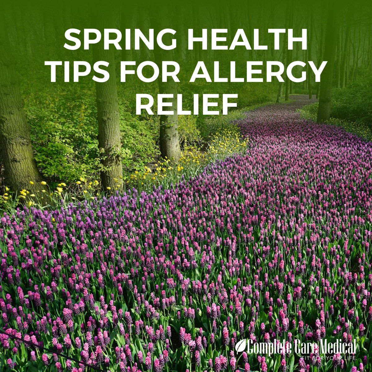 getcompletecare's tweet image. Spring tip: Beat allergies by rinsing off pollen, keeping windows closed, &amp;amp; talking to your doc about relief 🌼 Plus, get a daily dose of Vitamin D with 10–15 mins of sun (don’t skip the SPF!) 

#SpringWellness #CompleteCareMedical