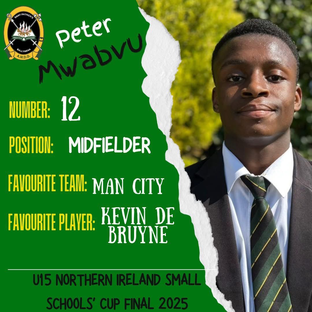 Meet the team (Part 3)

Emmanuel Kasule
Brayden Donegan
Konrad Las
Peter Mwabvu

Thank you very much to everyone who donated to our 'Sponsor a Player' fundraiser. If you have not yet donated, you can do this by clicking on the link bit.ly/4j8hmXY

#NISmallSchoolsCupFinal