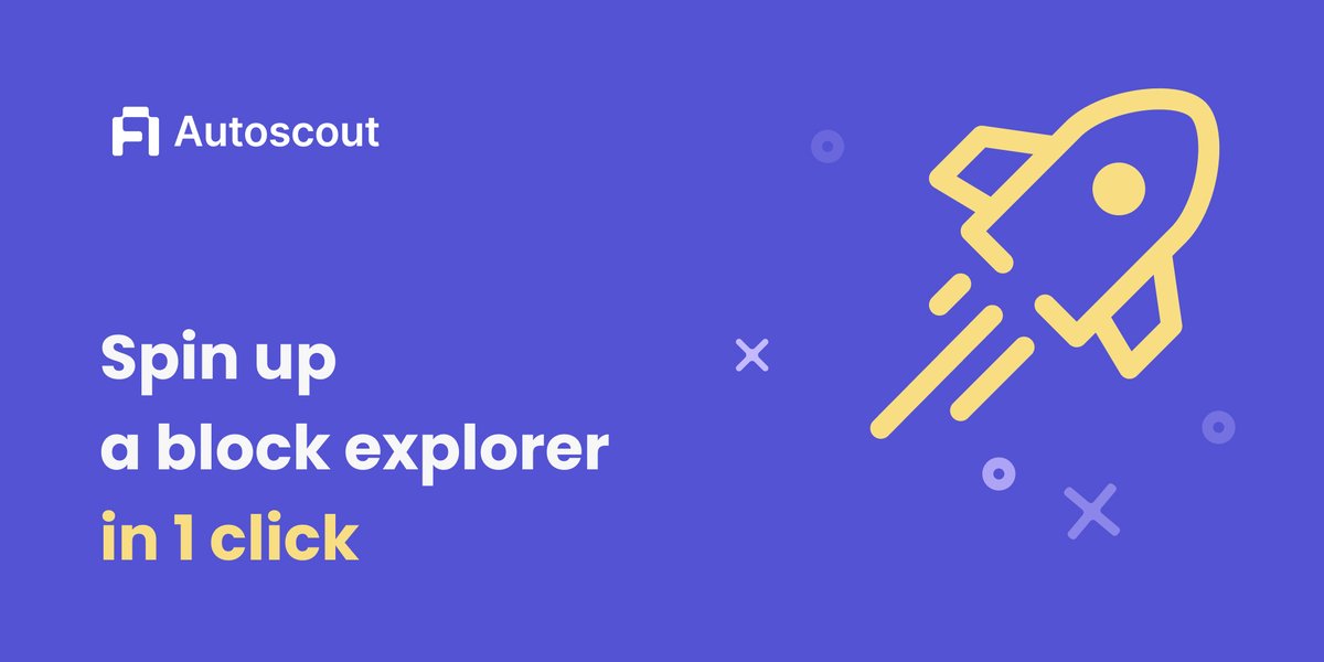 🚀 Launch a full-featured block explorer in 5 minutes

Introducing Autoscout: the fastest way to deploy your own Blockscout instance with minimal overhead

Supports all EVM chains, OP Stack, Arbitrum Nitro &amp; more ᯓ★

📖 Read the full announcement
blog.blockscout.com/how-to-create-…

🔧