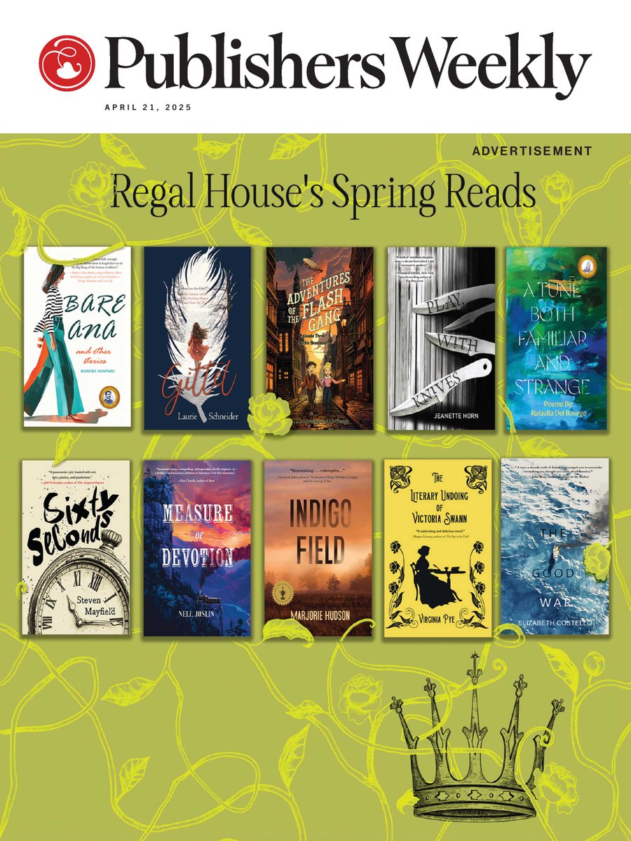 RegalHouse1's tweet photo. We're just delighted to have a Regal splash across @PublishersWkly 's indie press edition today! https://t.co/wSRpFGzYQi