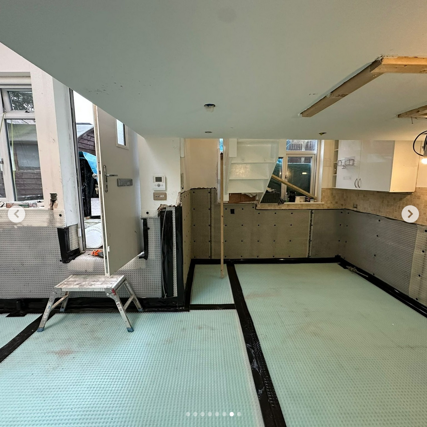 APGoochLtd's tweet photo. Third time lucky! 
This garden house in North West London had been "waterproofed" twice before at considerable cost to the property owner. There was no ground water sump system; the previous contractor had connected the drainage into the foul sump system. https://t.co/6OHHHoXbse