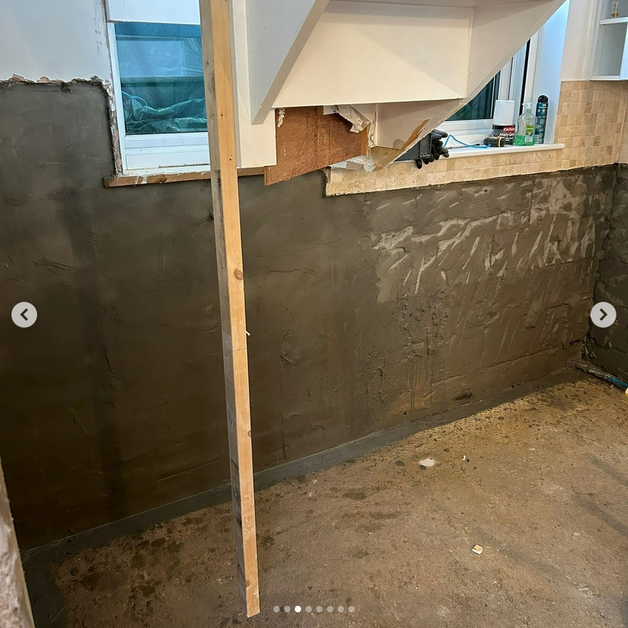 APGoochLtd's tweet photo. Third time lucky! 
This garden house in North West London had been "waterproofed" twice before at considerable cost to the property owner. There was no ground water sump system; the previous contractor had connected the drainage into the foul sump system. https://t.co/6OHHHoXbse