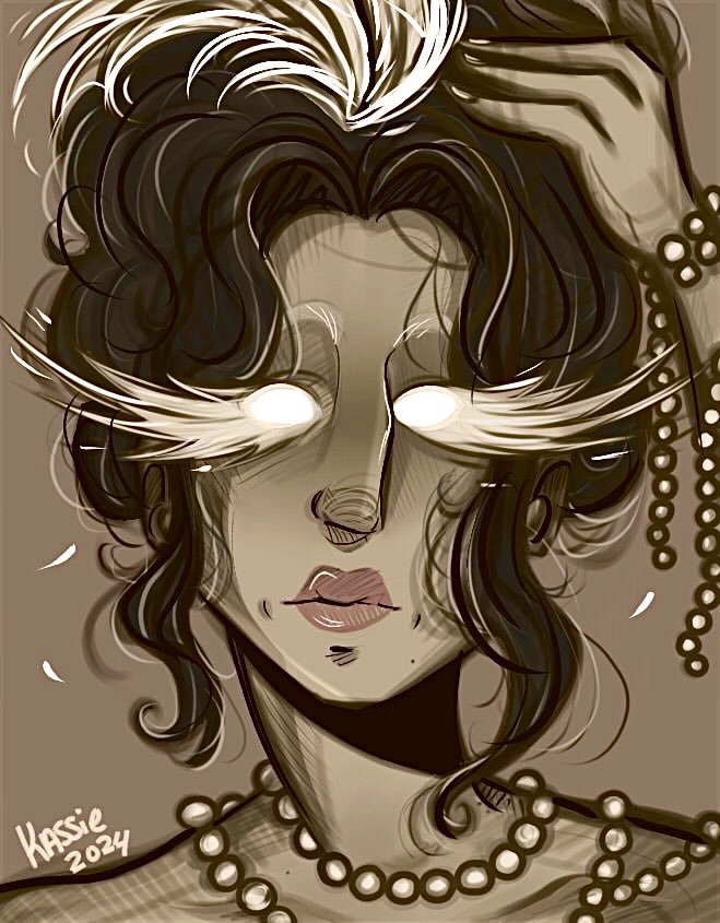 KMonstrosities's tweet photo. “Pearl Guard” 2024

#pearls #artwork #feathers #drawing #art #drawing #illustration  #ArtistOnTwitter ##ArtistOnX #digitalart #digitalartwork https://t.co/EdsS49eWyv