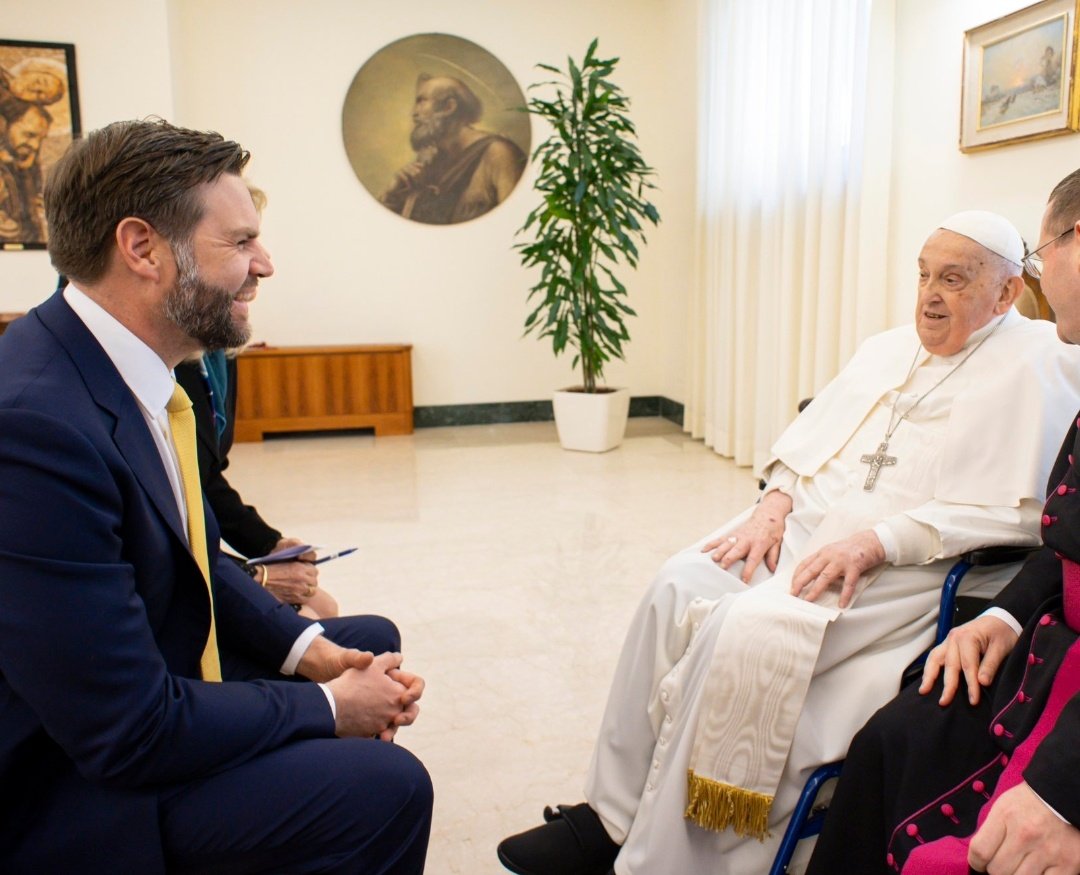 I really hope the last words Pope Francis heard weren't "Do you even own a suit?"