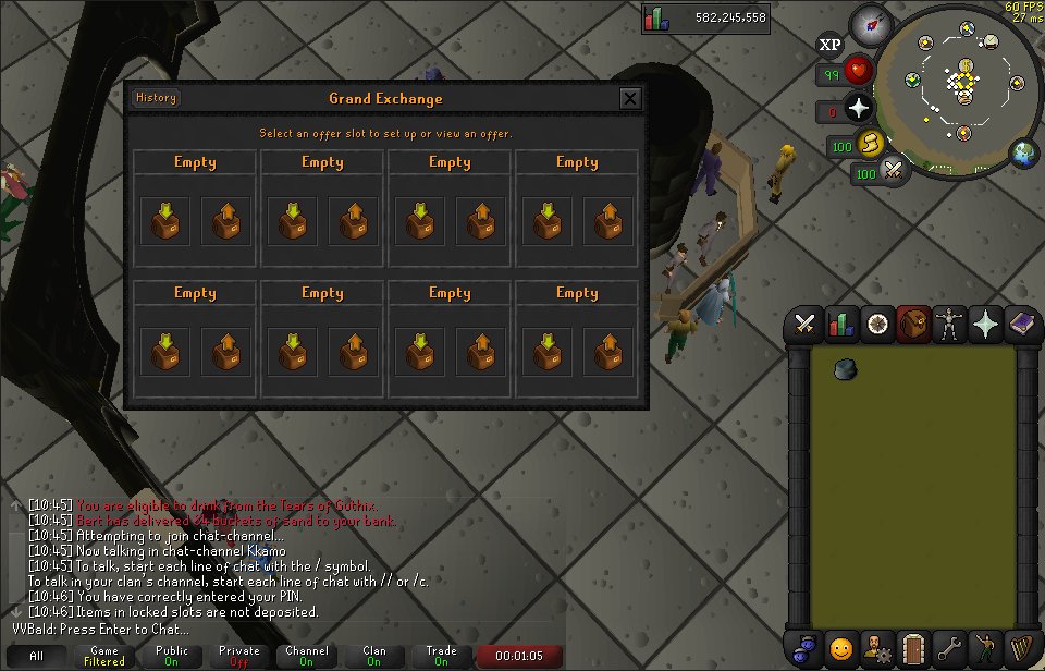 VVBald's tweet image. Five years ago, I started as an ironman to play the game solo. but is the gamemode really &quot;ironman&quot; if you need people to get the items/achievements you want? Which is why I’ve deironed my maxed 10,000 hour account. I&apos;m going to buy my scythe on the GE.  

Have a great day.