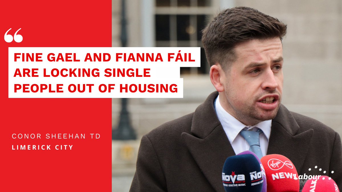 🏡 Single people deserve affordable housing. 

❝Over 400,000 people in Ireland live alone, yet our housing policy is based on the assumption that people should aspire to couple up.

<a href="/conorsheehan93/">Conor Sheehan TD</a> 👉️ labour.ie/news/2025/04/2…